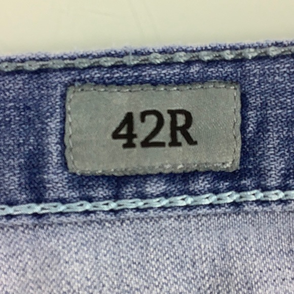 BKE Seth Straight leg distressed ripped destructed men jeans size 42R - Picture 6 of 16